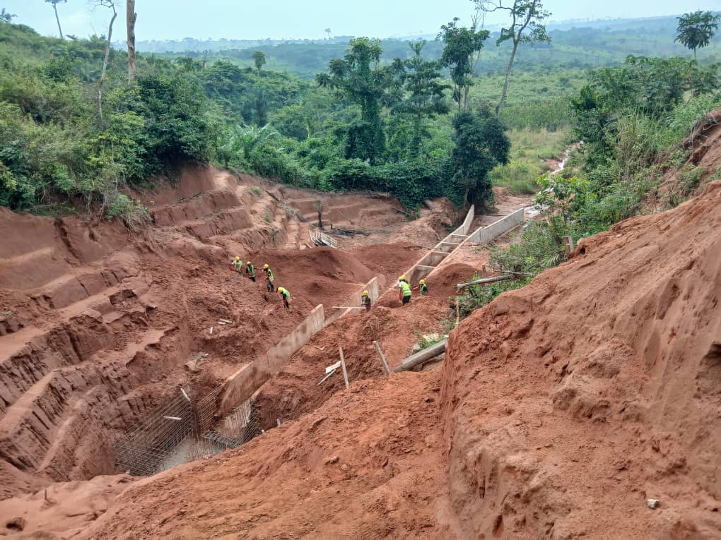 Travaux de Sauvegarde de la Route Nationale N°1 et Lutte Antiérosive aux PK 45 et 65 de la Section Tshikapa – Kamuesha