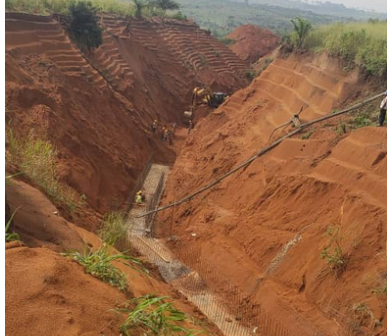 Travaux de Sauvegarde de la Route Nationale N°1 et Lutte Antiérosive aux PK 45 et 65 de la Section Tshikapa – Kamuesha